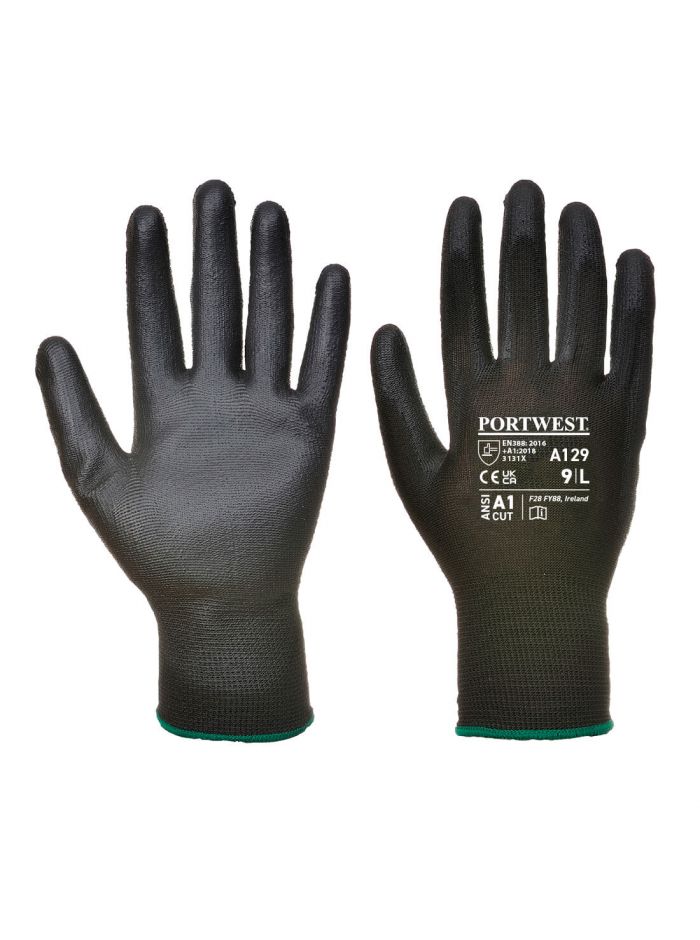 PU Palm Glove - Carton (480 Pairs), L, R, Black