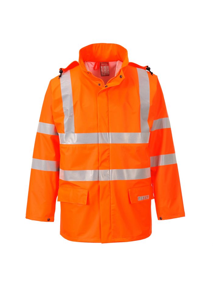 Sealtex Flame Hi-Vis Jacket, L, R, Orange