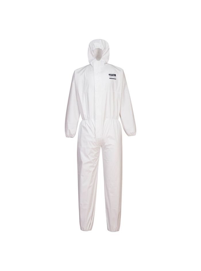 BizTex Pro Coverall Type 5/6 , L, R, White