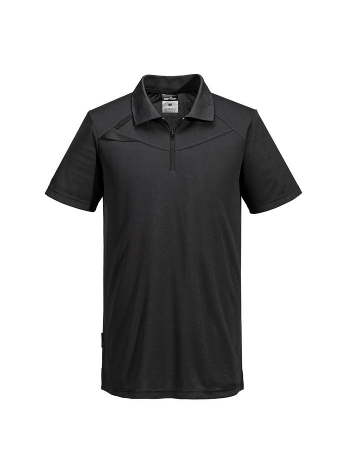 DX4 Polo Shirt S/S, L, R, All Black