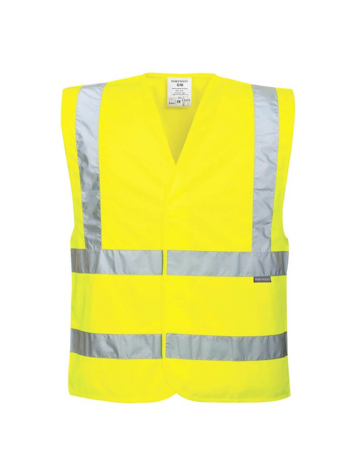 Eco Hi-Vis Vest (10 Pack), 4X/5X, R, Yellow
