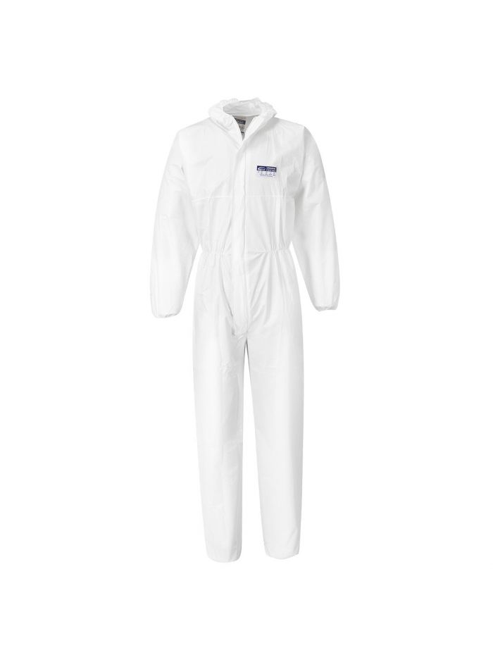 BizTex Microporous Coverall Type 5/6 (Pk50), L, R, White