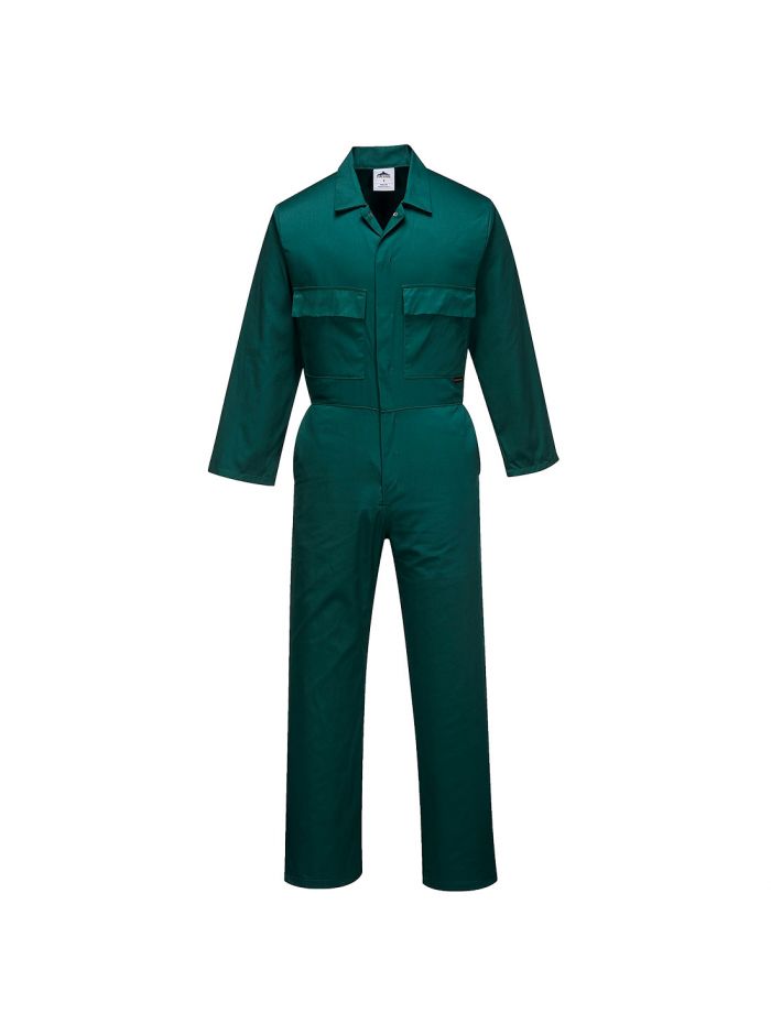 Euro Work Coverall, L, R, Bottle Green