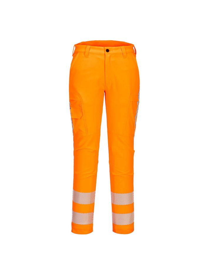 RWS Hi-Vis Stretch Work Trousers, 46E, R, Orange