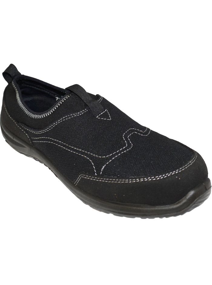 Steelite Tegid Slip On Trainer S1P, 35, R, Black