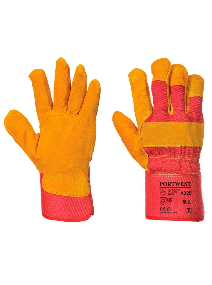 Fleece Lined Rigger Glove, XL, R, Red