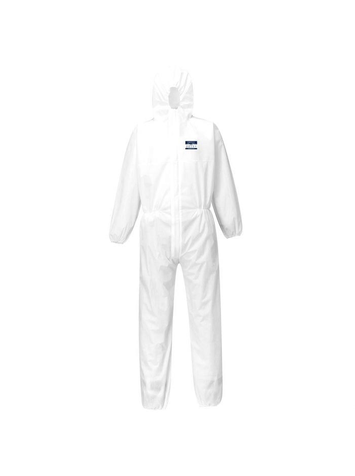BizTex SMS Coverall Type 5/6 (Pk50), 4XL, R, White