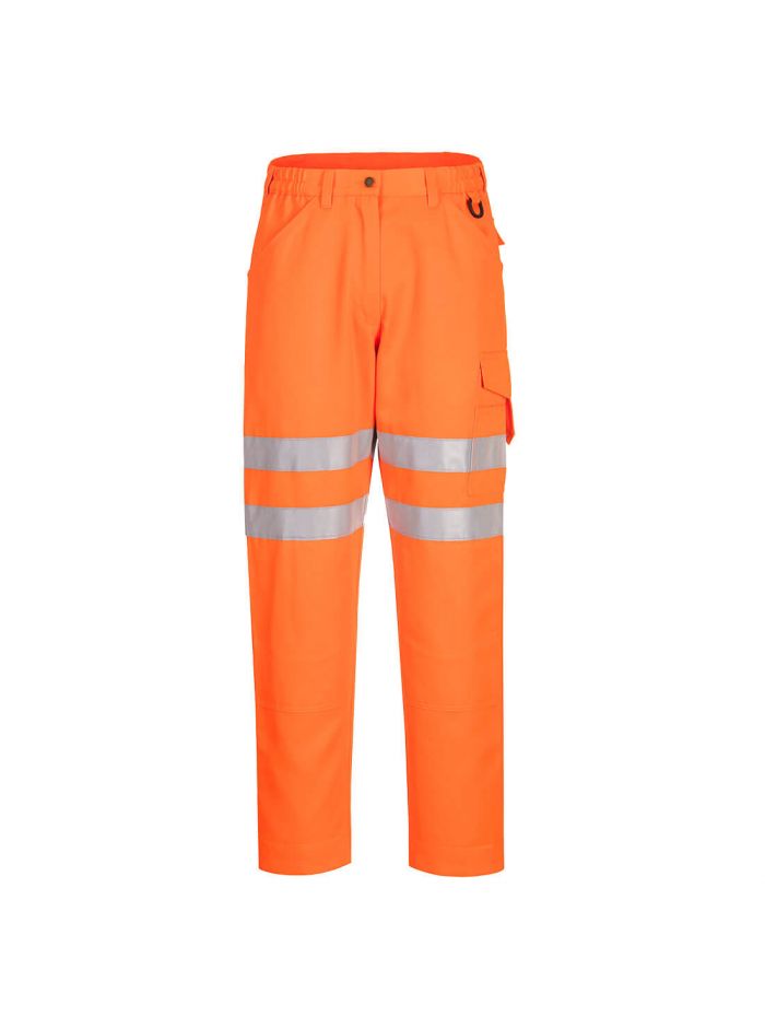 Eco Hi-Vis Work Trousers, 28, R, Orange