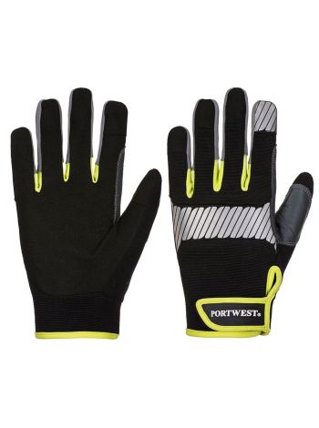 PW3 General Utility Glove, L, Y, Black/Yellow