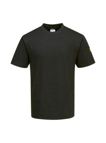 Anti-Static ESD T-Shirt, L, R, Black