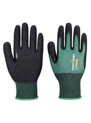 SG Cut B18 Eco Nitrile Glove (Pk12), L, R, Green/Black
