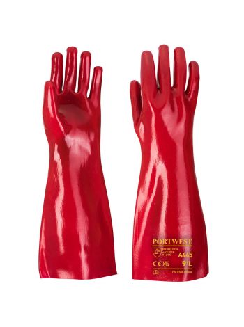Grip 12 PVC Gauntlet 45cm, XL, R, Red