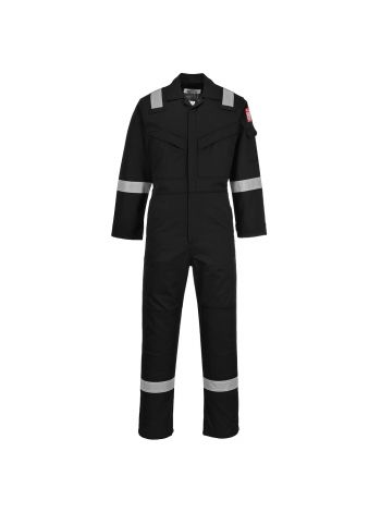 Flame Resistant Anti-Static Coverall 350g, L, R, Black