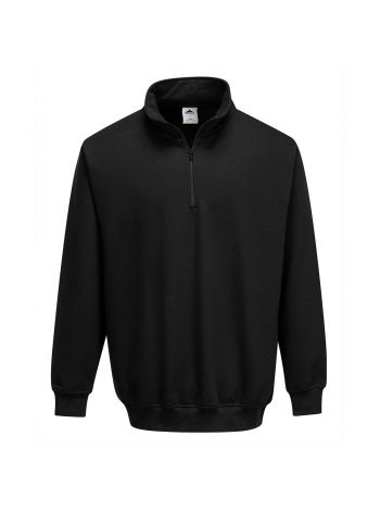 Sorrento Zip Neck Sweatshirt, L, R, Black