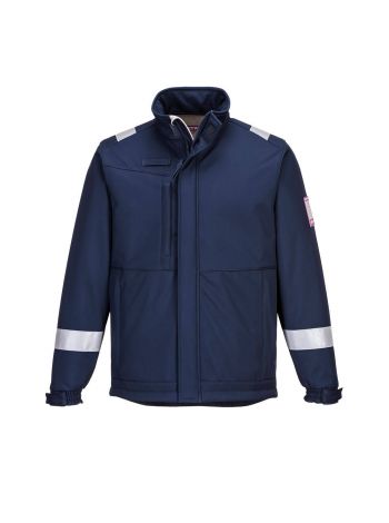 Modaflame Softshell Jacket , L, R, Navy