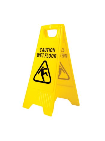 Wet Floor Warning Sign, , R, Yellow