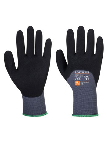 DermiFlex Ultra Glove, L, R, Grey/Black