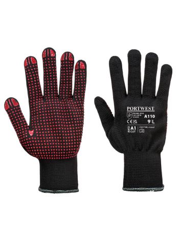 Polka Dot Glove, L, R, Black