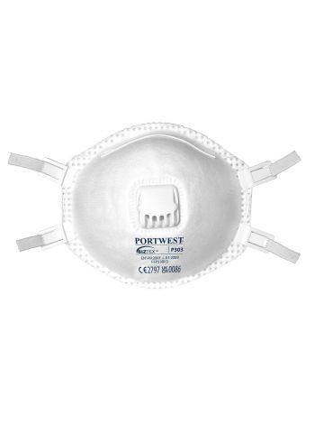 FFP3 Valved Dolomite Respirator (Pk10), , R, White