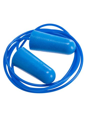 Detectable Corded PU Ear Plugs (200 pairs), , U, Blue