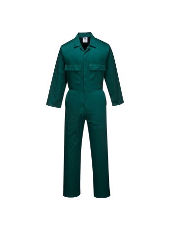 Euro Work Coverall, L, R, Bottle Green
