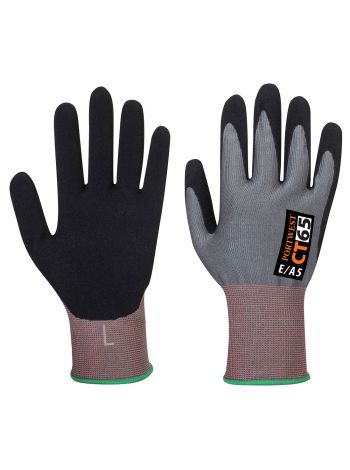 CT Cut E15 Nitrile Glove, L, R, Grey/Black