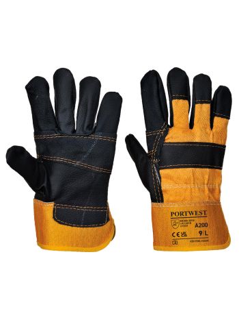Furniture Hide Glove, XL, R, Yellow