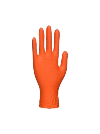 Orange HD Disposable Glove (Pk100), L, R, Orange