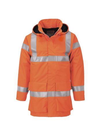 Bizflame Rain Hi-Vis Multi Lite Jacket, L, R, Orange