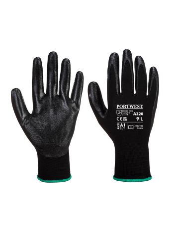 Dexti-Grip Glove, L, R, Black