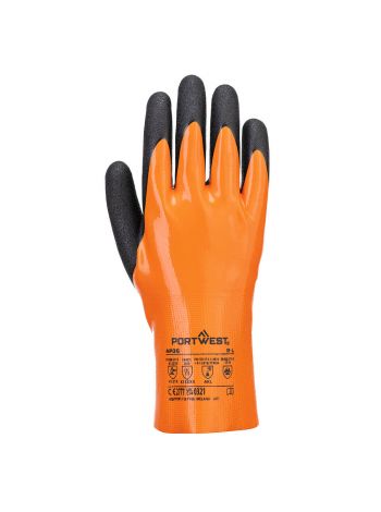 Grip 15 Nitrile Gauntlet, L, R, Orange/Black