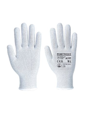 Antistatic Shell Glove, L, R, Grey