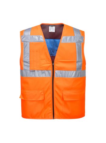 Hi-Vis Cooling Vest, L/XL, R, Orange