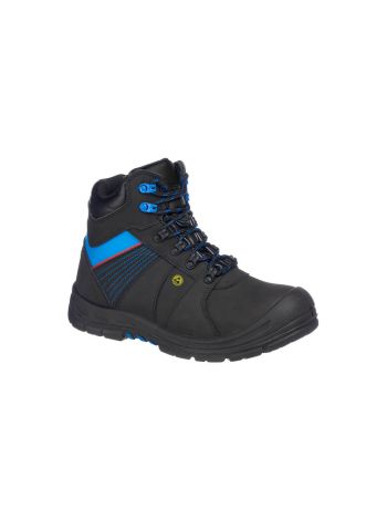 Portwest Compositelite Protector Safety Boot S3 ESD HRO, 39, B, Black/Blue
