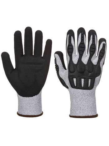 TPV Impact Cut Glove, L, R, Grey/Black