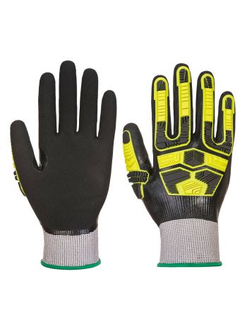 Waterproof HR Cut Impact Glove, L, R, Grey/Black