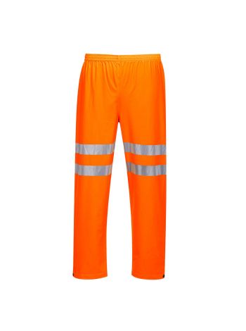 Sealtex Ultra Hi-Vis Rain Trousers, L, R, Orange
