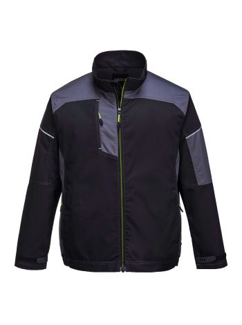 PW3 Work Jacket, L, R, Black/Zoom Grey