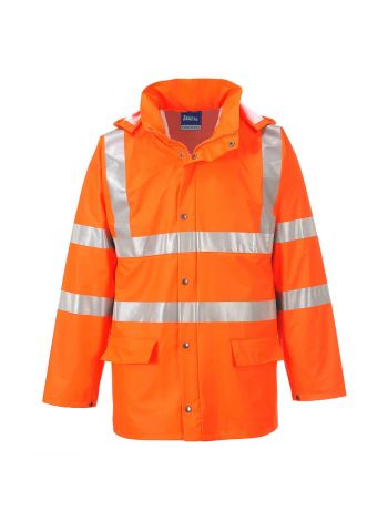 Sealtex Ultra Hi-Vis Rain Jacket , L, R, Orange