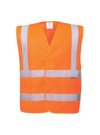 Eco Hi-Vis Vest (10 Pack), 4X/5X, R, Orange
