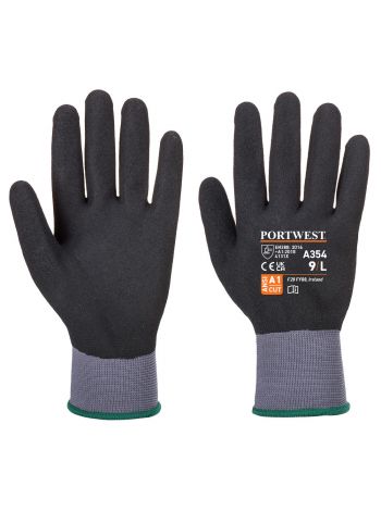 DermiFlex Ultra Pro Glove - Nitrile Sandy, L, R, Black
