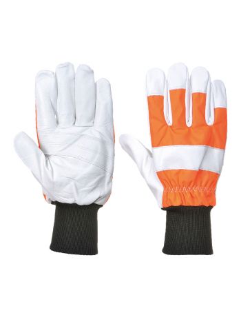 Oak Chainsaw Protective Glove (Class 0), L, R, Orange