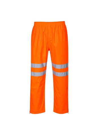 Hi-Vis Breathable Rain Trousers, 4XL, R, Orange