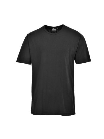 Thermal T-Shirt Short Sleeve, L, R, Black