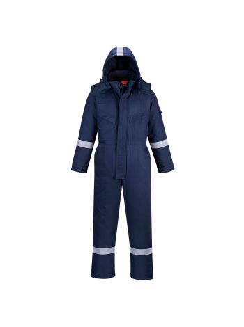 Araflame Insulated Winter Coverall , L, R, Navy