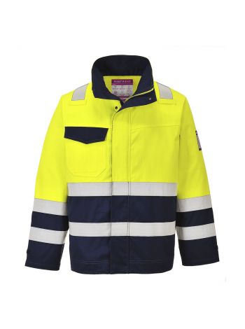 Hi-Vis Modaflame Jacket, L, R, Yellow/Navy