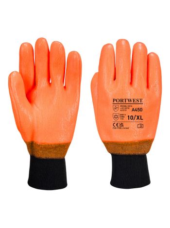Weatherproof Hi-Vis Glove, XL, R, Orange