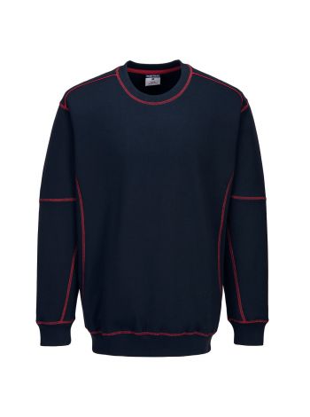 Essential Two Tone Sweatshirt, L, E, Navy/Red