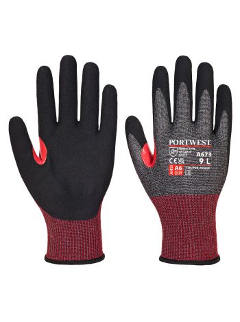 CS Cut F18 Nitrile Glove, L, R, Black