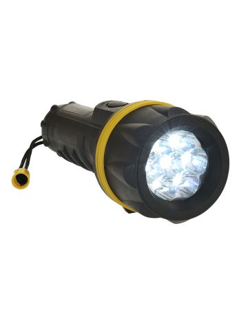 7 LED Rubber Torch , , R, Yellow/Black